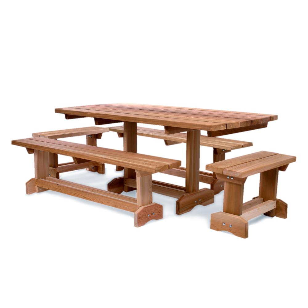 5-Piece 6-ft Market Table Set