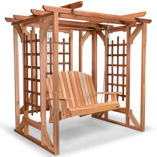 Cedar Pergola Swing Set