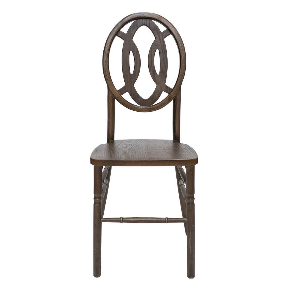 Veronique Series Number 8 (Octave) Elmwood Dining Chair - Stackable - Darker Dark Walnut - Semi Gloss ( set of 2 )