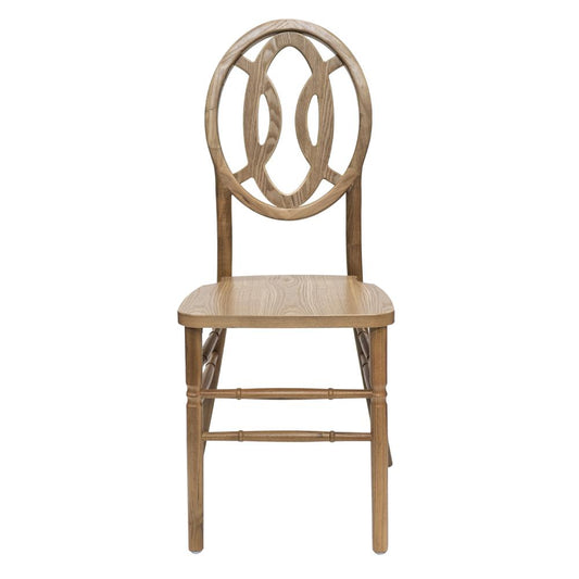 Veronique Series Number 8 (Octave) Elmwood Dining Chair - Stackable - Tinted Raw - Semi Gloss ( set of 2)