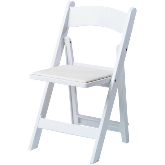 Commerical-Seating Products Resin-White Folding Chairs