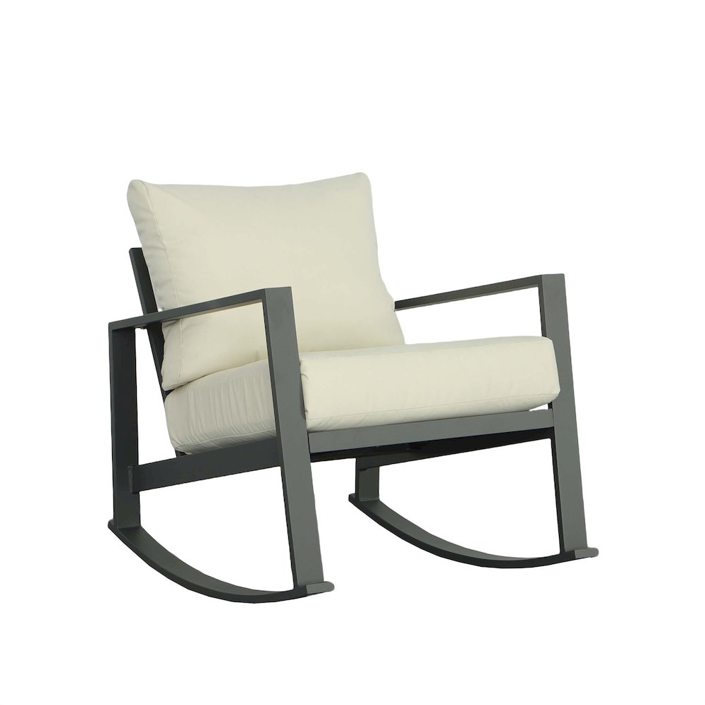 Outdoor Rocker- 1/Ctn Frame & Cushions