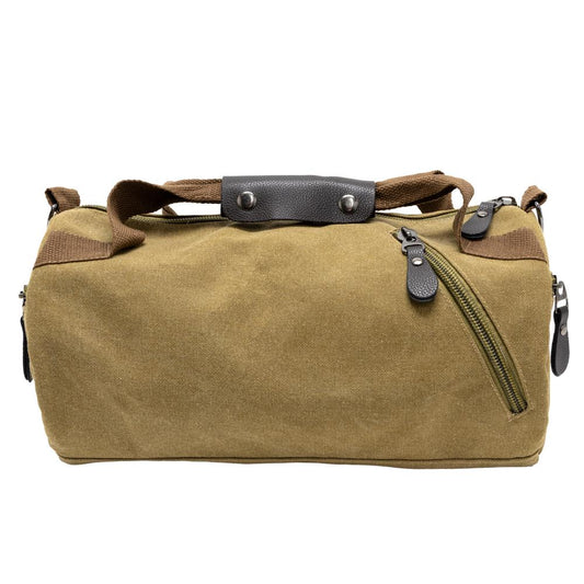 16 Inch Canvas Duffle Bag  Tan