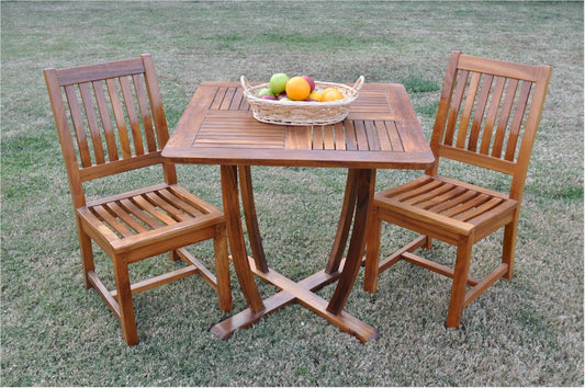 Rialto Chair Bistro 3 Piece Set w/ teak oil finished