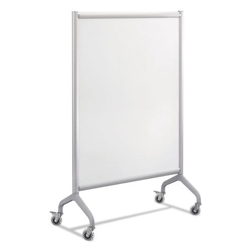 Rumba Full Panel Whiteboard Collaboration Screen, 42w x 16d x 54h, White/Gray