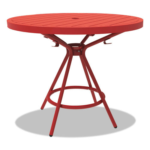 CoGo Tables, Steel, Round, 36" Diameter x 29 1/2" High, Red