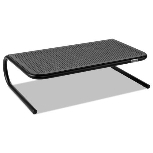 Metal Art Monitor Stand, 19" x 12.5" x 5.25", Black, Supports 30 lbs