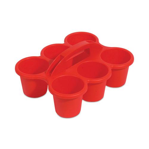 Little Artist Antimicrobial Six-Cup Caddy, Red