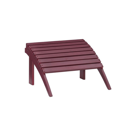 Red Adirondack Ottoman