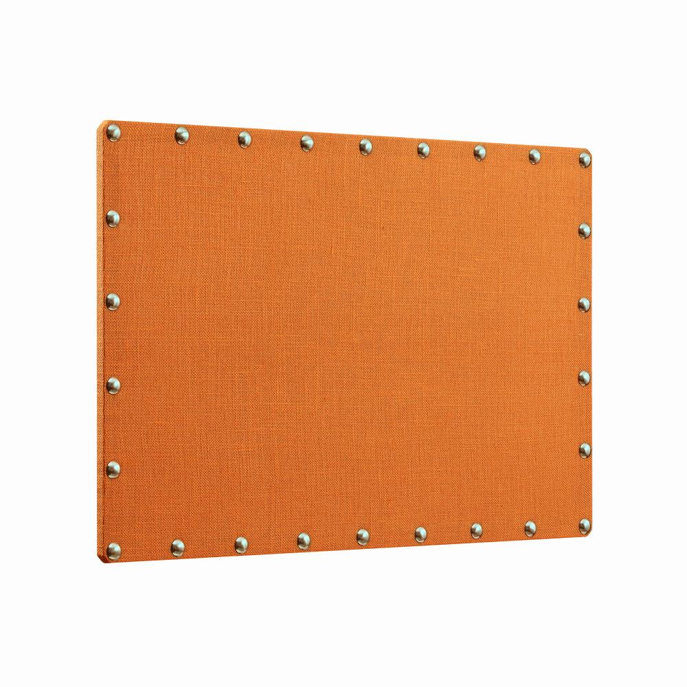 Burlap Orange Bulletin Board