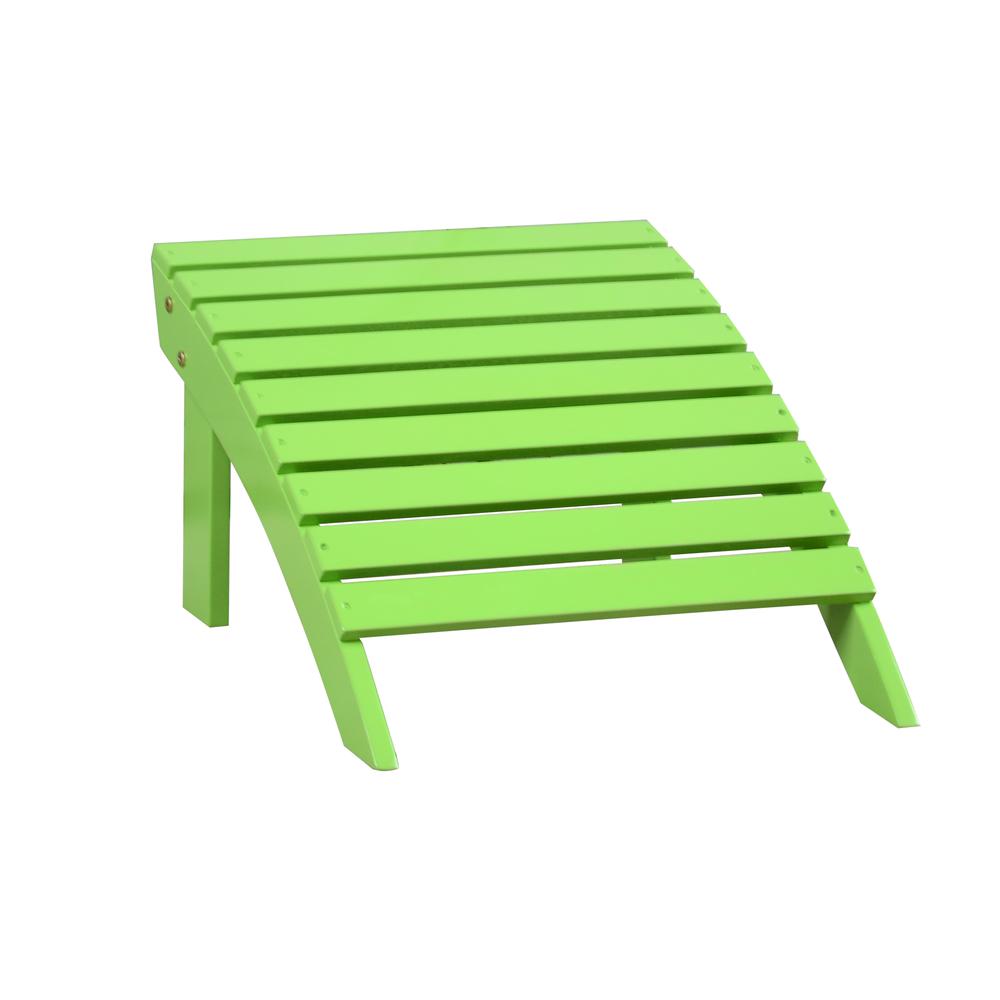 Adirondack Ottoman Green