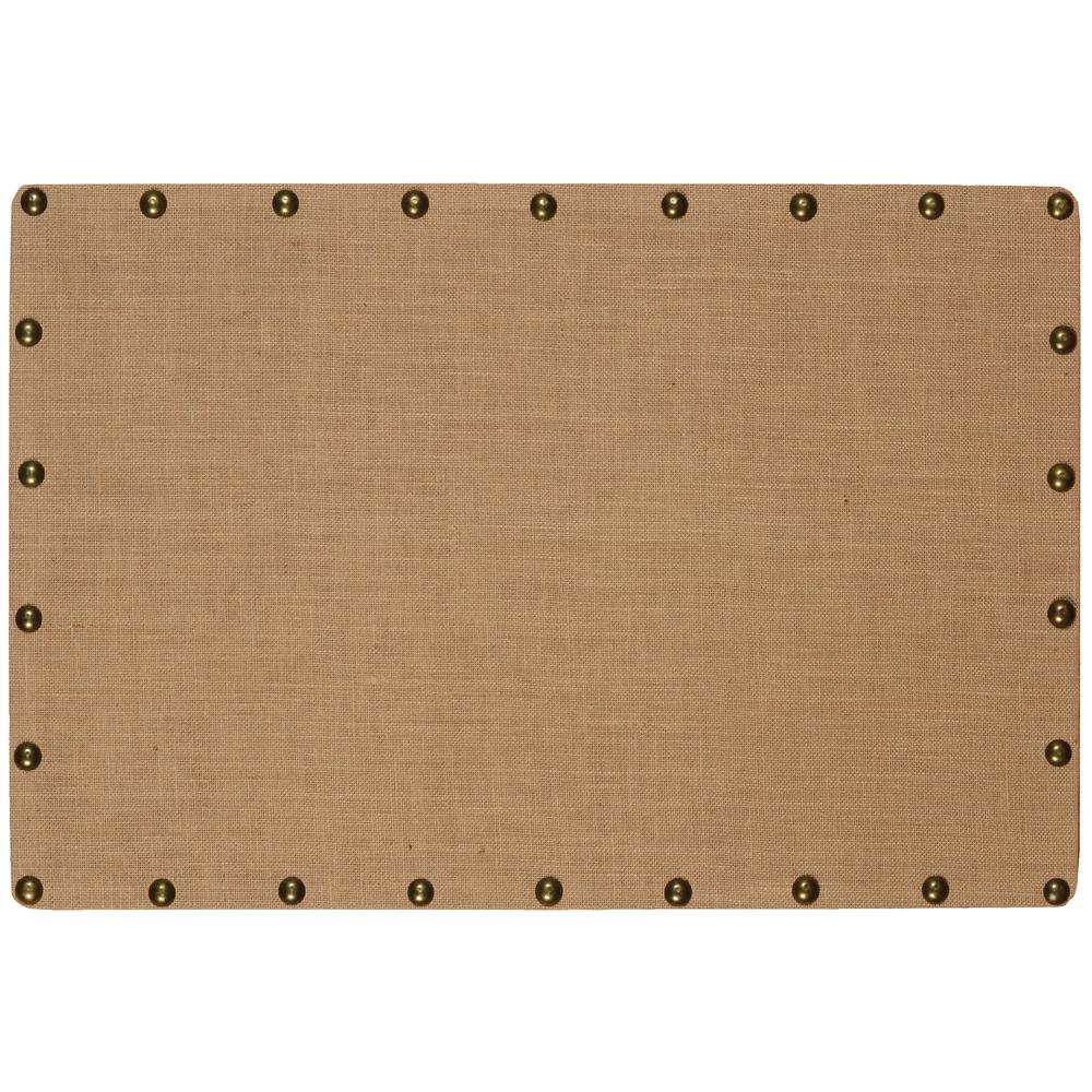 Burlap Nailhead Bulletin Board - Medium