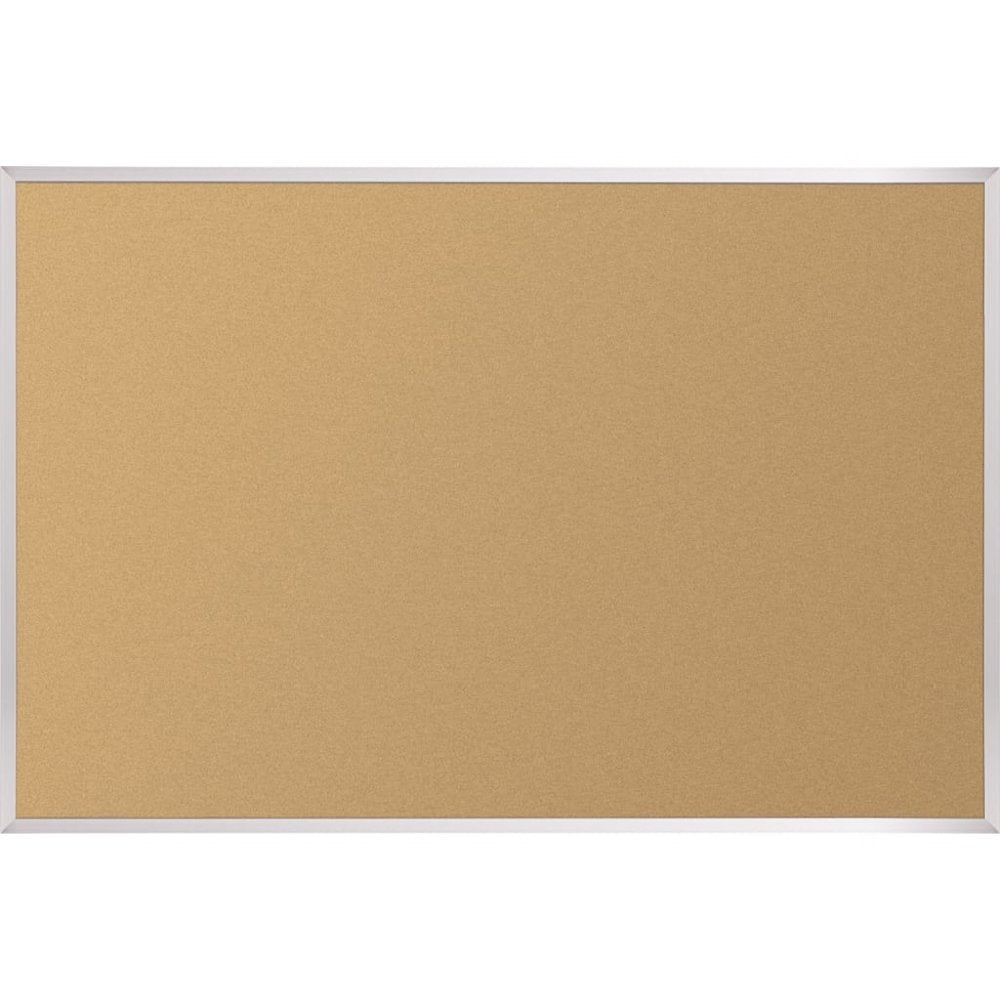 Natural Add - Cork Tackboard - Aluminum Trim - 4 X 5