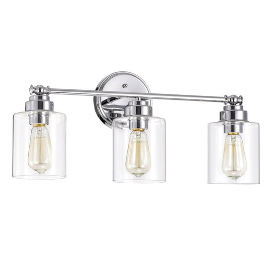 CHLOE Lighting KARSON Transitional 3 Light Chrome Bath Vanity Fixture 23" Wide