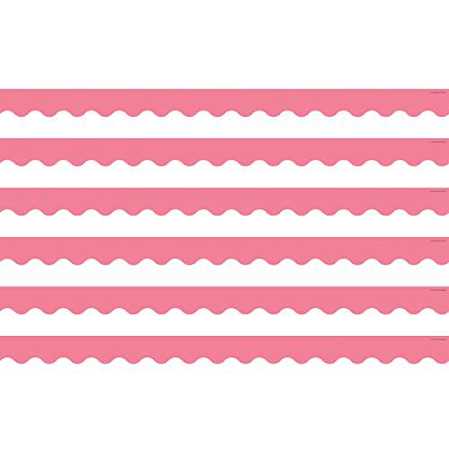 Light Pink Scalloped Border Trim, 35 Feet Per Pack, 6 Packs