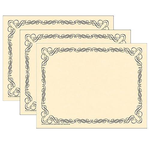 Arabesque Black Border Paper, 8.5" x 11", 50 Per Pack, 3 Packs