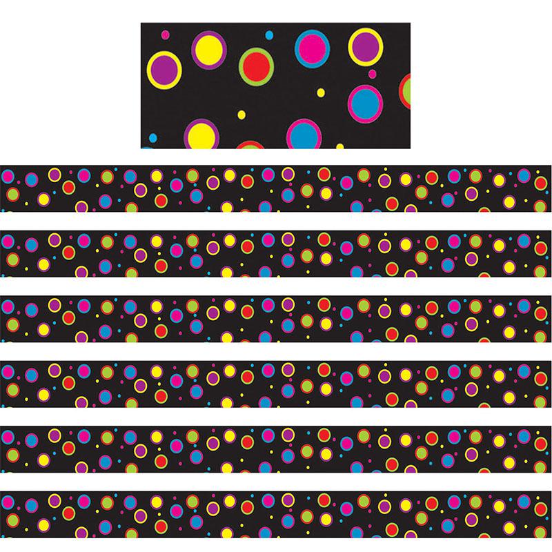 Magnetic Magi-Strips, Color Dots, 12 Feet Per Pack, 6 Packs