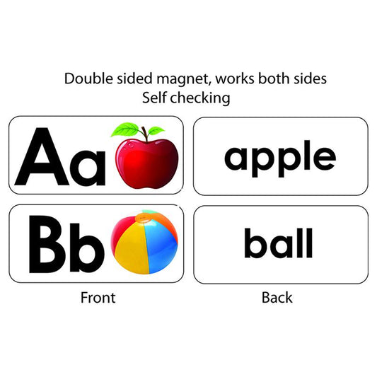 ABC Picture Words Double-Sided Magnets, 27 Per Pack, 3 Packs