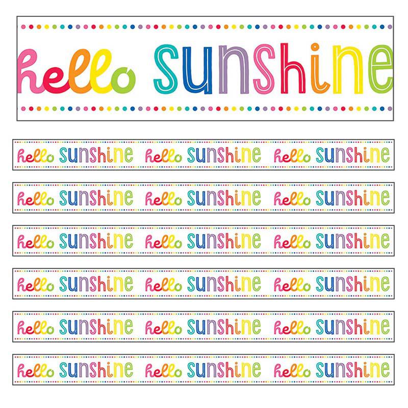 Hello Sunshine Straight Border, 36 Feet Per Pack, 6 Packs