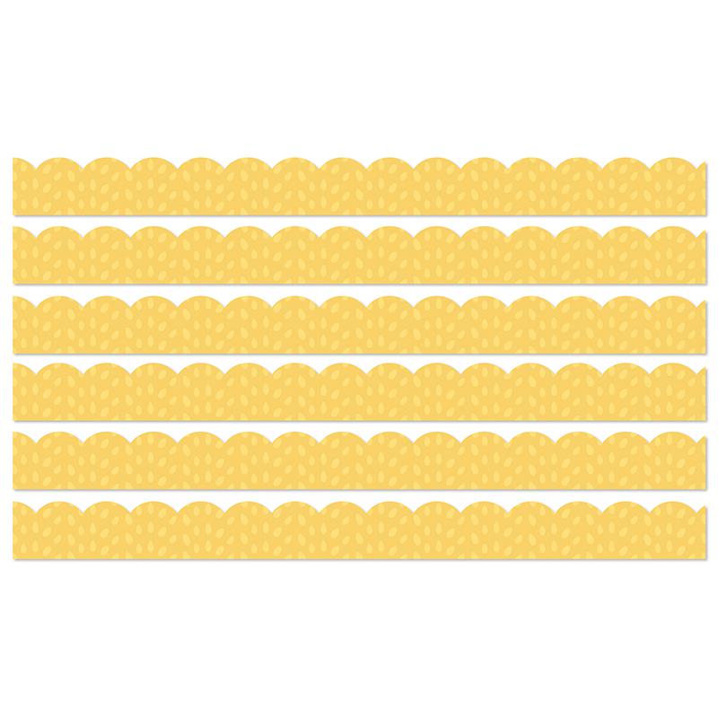 Grow Together Yellow with Painted Dots, 39 Ft Per Pack, 6 Packs