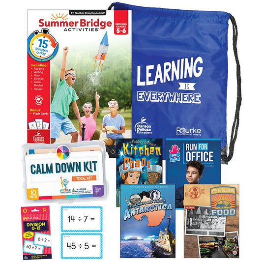 Summer Bridge Essentials Backpack, Grades 5-6