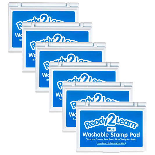 Washable Stamp Pad - Blue - Pack of 6