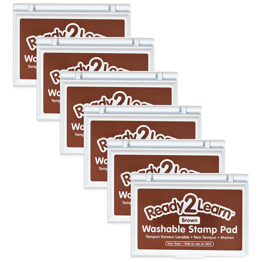 Washable Stamp Pad - Brown - Pack of 6