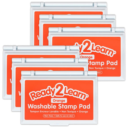 Washable Stamp Pad - Orange - Pack of 6