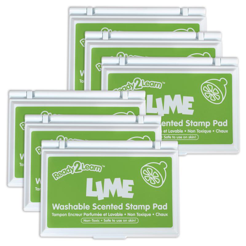 Washable Stamp Pad - Lime Scent, Green - Pack of 6