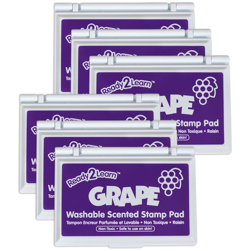 Washable Stamp Pad - Grape Scented, Purple - Pack of 6