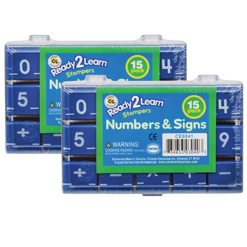 Number and Sign Stamps - Small - 15 Per Set - 2 Sets