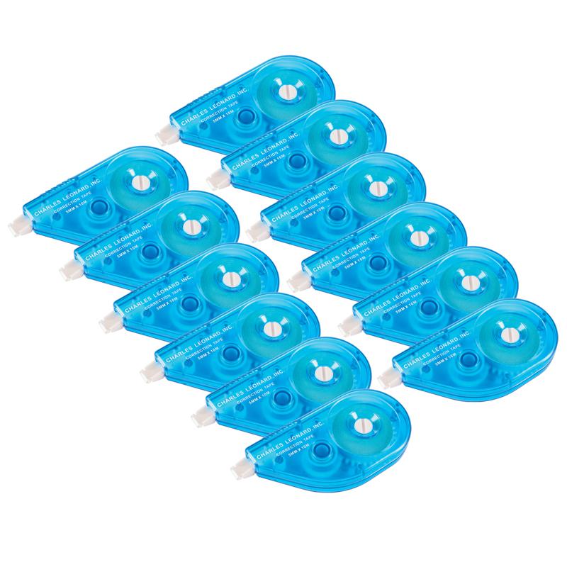 White Paper Correction Tape, Blue Case, Pack of 12