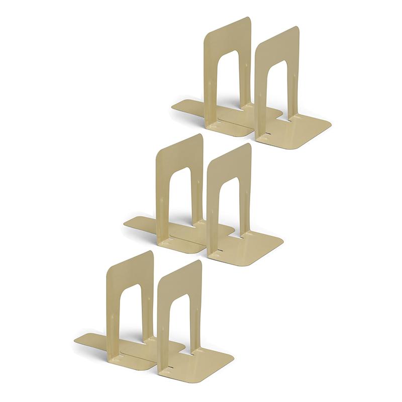 Bookends, 9" Height, Tan, 2 Per Set, 3 Sets