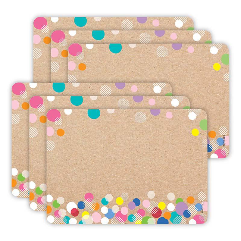 Krafty Pop Colorful Kraft Bubbles Labels, 2-1/2" x 3-1/2", 36 Per Pack, 6 Packs