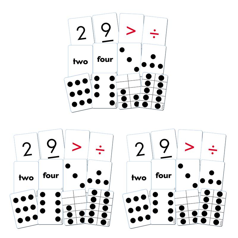 Essential Number Cards, Grade K-2, 110 Cards Per Pack, 3 Packs