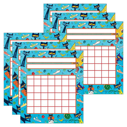 Pete the Cat Incentive Charts, 5-1/4" x 6", 36 Per Pack, 6 Packs