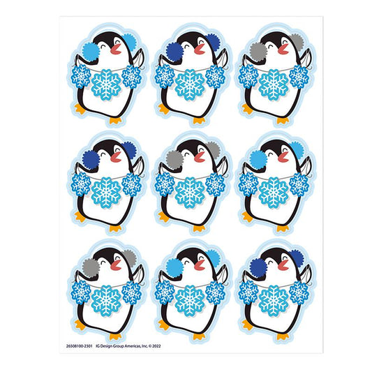 Winter Penguin Giant Stickers, 36 Per Pack, 12 Packs