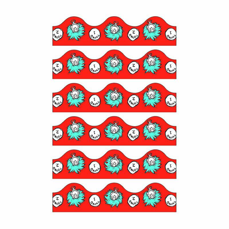 Dr. Seuss Thing 1 & 2 Deco Trim, 37 Feet Per Pack, 6 Packs