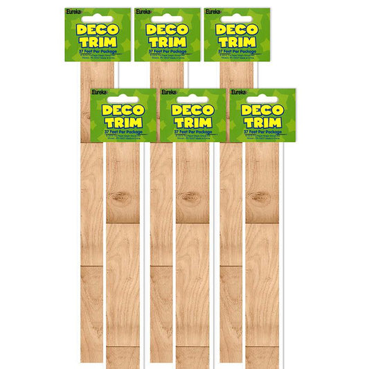 A Close-Knit Class Wooden Floor Board Deco Trim, 37 Feet Per Pack, 6 Packs