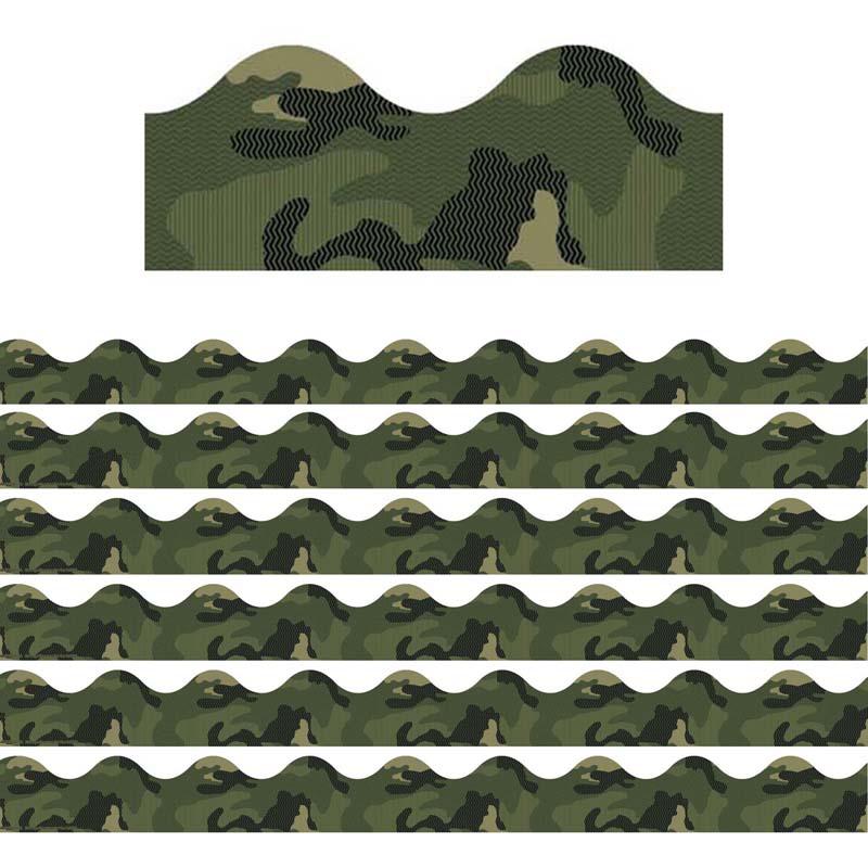 Classic Camo Extra Wide Deco Trim, 37 Feet Per Pack, 6 Packs