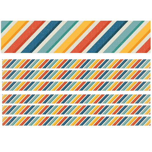 Adventurer Stripes Deco Trim, 37 Feet Per Pack, 6 Packs