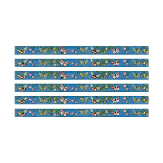 Curiosity Garden Butterfly Deco Trim, 37 Feet Per Pack, 6 Packs