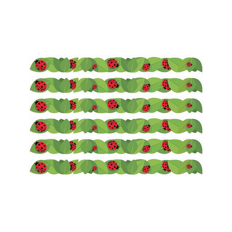 Ladybugs Extra Wide Deco Trim, 37 Feet Per Pack, 6 Packs