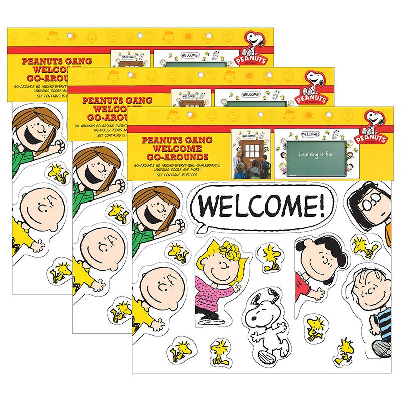 Peanuts Welcome Go-Arounds, 15 Pieces Per Set, 3 Sets