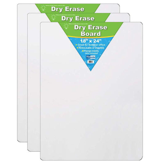 Dry Erase Board, 18" x 24", Pack of 3