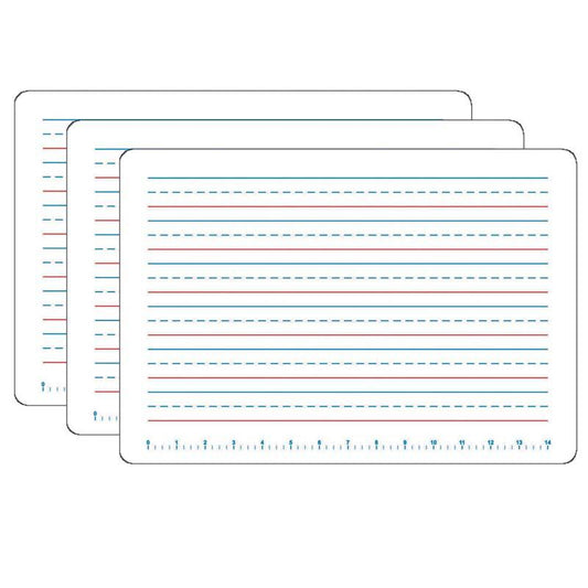 Primary Handwriting Dry Erase Boards, 11" x 16", Pack of 3