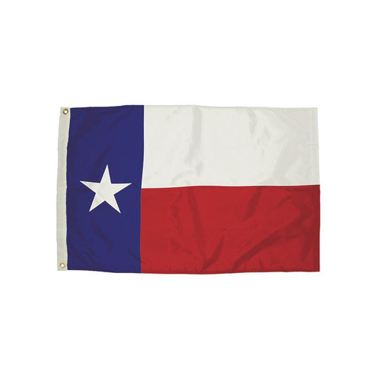 3X5 NYLON TEXAS FLAG HEADING & GROMMETS