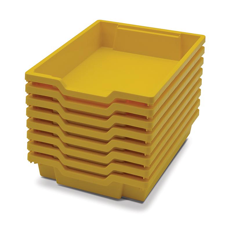 Sunshine Yellow, Heavy Duty School, Industrial & Utility Bins, Pack of 8