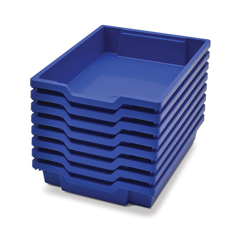 Royal Blue, Heavy Duty School, Industrial & Utility Bins, Pack of 8