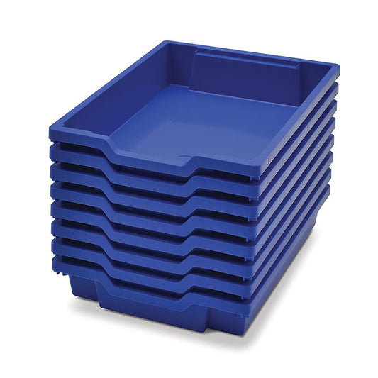 Royal Blue, Heavy Duty School, Industrial & Utility Bins, Pack of 8